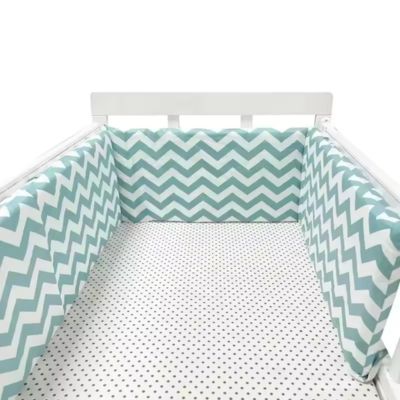 contour-de-lit-zigzag-bebe-vert