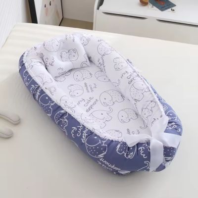 cocon-bebe-elephant-bleu