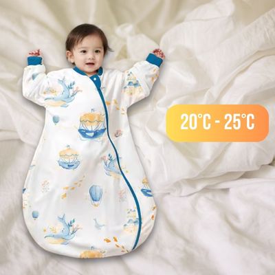 Gigoteuse bébé - baleine bleu